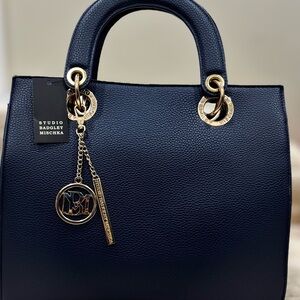 Badgley Mischka Navy Blue Women's Bag